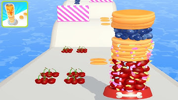 Pancake Run ! All Levels Gameplay (155-159) android, ios