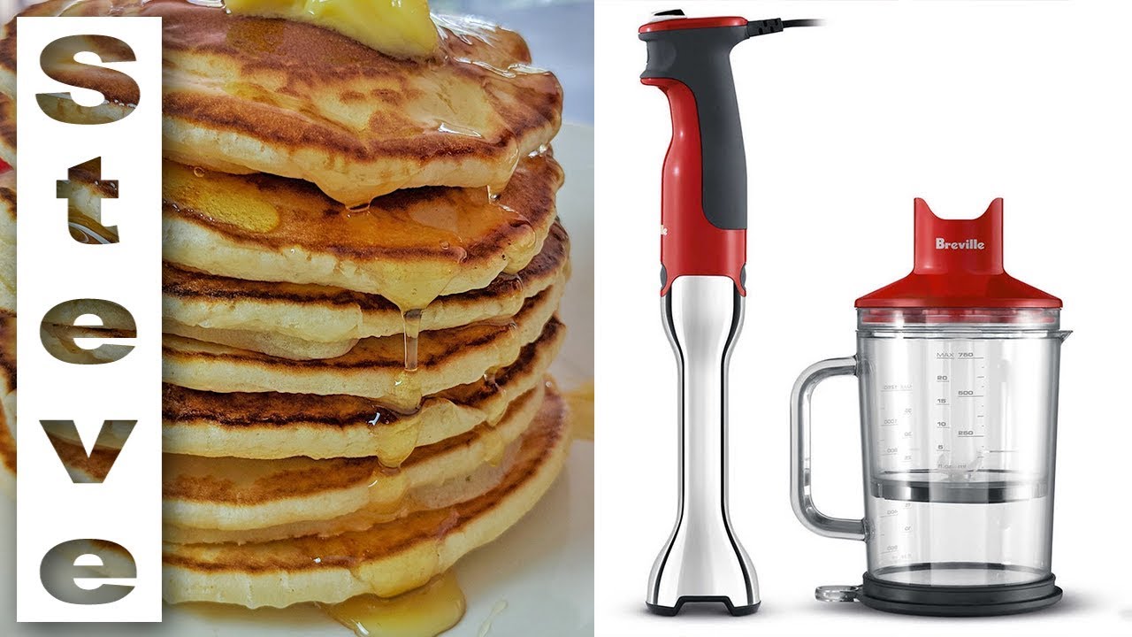BREVILLE CONTROL GRIP Stick Blender - Unboxing, Review and Easy Pancakes 