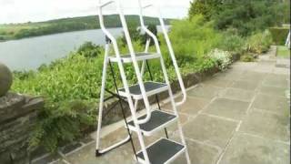 Four Step Safety Ladder Please visit our web site for further details on this superb step ladder http://www.clifford-james.co.uk/online.cfm/diy/4-step-safety-