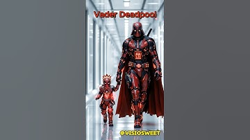 Superhero Darth Vader costume ☺️ spider man vs daredevil vs deadpool #shorts #marvel #short #ai
