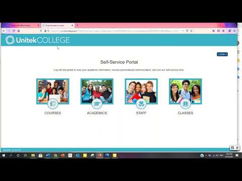 Unitek College -  How to Login