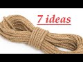 7 super rope ideas ideas with your own hands for the house