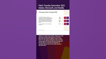 Latest Software Updates: Adobe, Microsoft, and Mozilla #shorts #patch