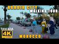 Agadir city walking tour 2024 morocco 4k u.