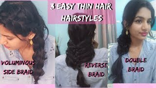 3 Easy Thin Hair Hairstyles