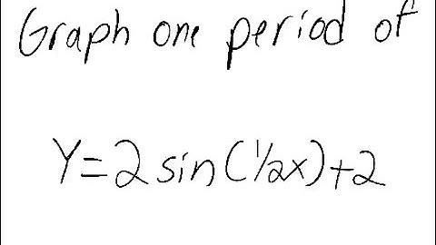 Trigonometric Functions: Graph y = 2 sin (1/2 x) + 2