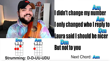 I DIDN'T CHANGE MY NUMBER - Billie Eilish (Ukulele Cover & Play Along with Lyrics & Chords)