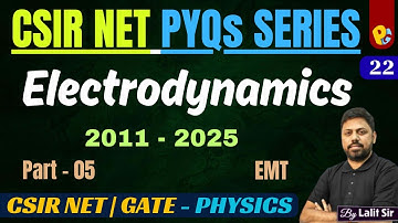 Electromagnetic Theory (EMT) | CSIR NET & GATE PYQs 2011–2025 | Electrostatics , EM Waves