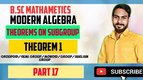 subgroup important theorem(1) part 17