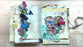 Art Journal Page with Scalloped Edge