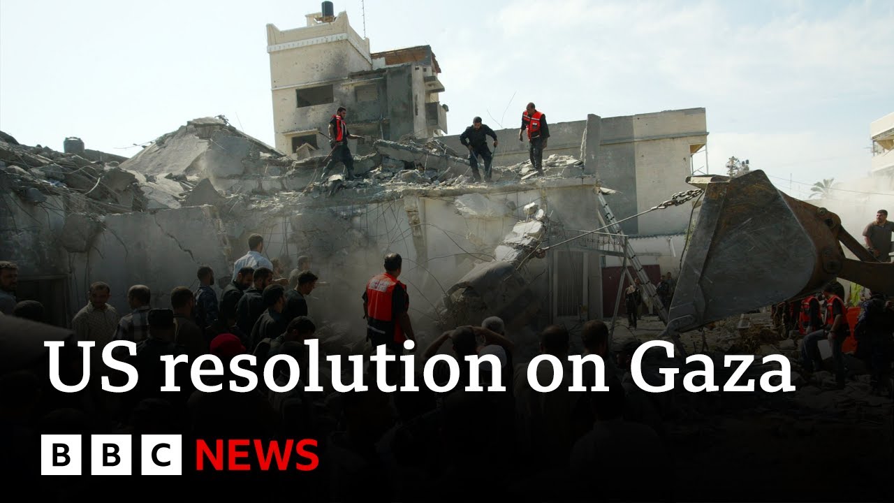 Israel-Gaza war: US calls for temporary ceasefire in UN text | BBC News