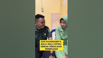 momen lucu ketika prajurit TNI malu-malu saat pengajuan nikah ‼️‼️#lucu #nikah #ngakak #tni #ketawa