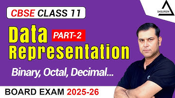 Data Representation | Number System Conversion | Class 11 CS  (Binary, Octal, Decimal, Hexadecimal)