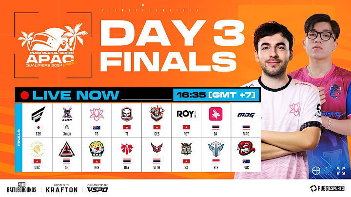 🔴𝐏𝐆𝐒 𝐀𝐏𝐀𝐂 𝐐𝐔𝐀𝐋𝐈𝐅𝐈𝐄𝐑𝐒 𝟐𝟎𝟐𝟒 𝐏𝐇𝐀𝐒𝐄 𝟏 | FINALS DAY 3