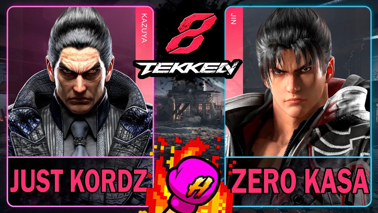 Tekken 8 Just Kordz (KAZUYA) VS Zero Kasa (JIN)🥊Street Fighter 6🥊スト6🥊4K 60ᶠᵖˢ