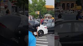 green Benz escapes the cops on Fordham Wealth