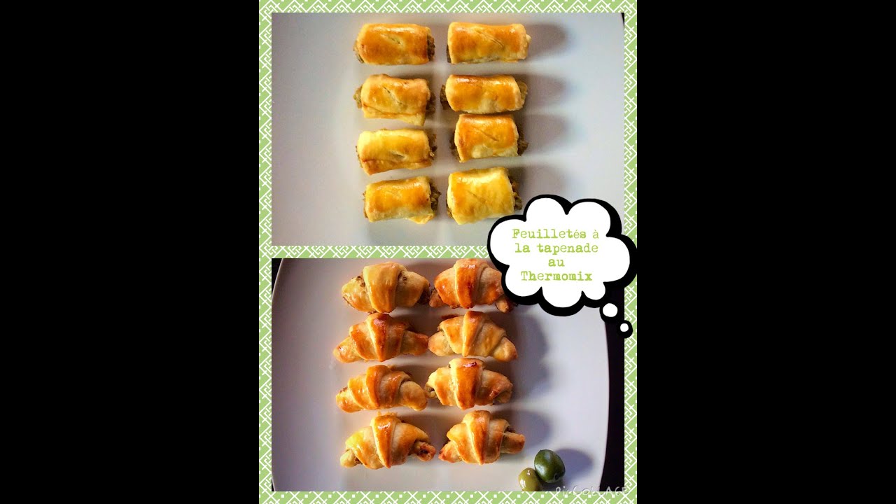 Recette de feuilletés Thermomix a la tapenade