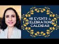 Hr events  celebrations calendar  ideas for hr events