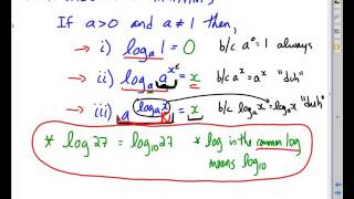 MHF4U Unit 4 Day 2c Properties of Logs Video Lesson