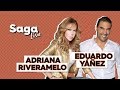 #SagaLive Adriana Riveramelo y Eduardo Yáñez con Adela Micha