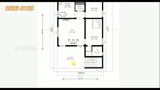 Best North facing house plan  as per vastu 2024