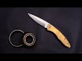Turning a old bearing into a reattrack folding knife
