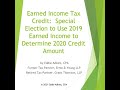 Earned Income Tax Credit: Special Election to Use 2019 Earned Income to Determine 2020 Credit Amount