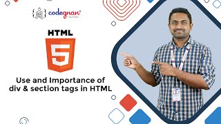 Use and Importance of div &amp; section tags in HTML | div tag ... 