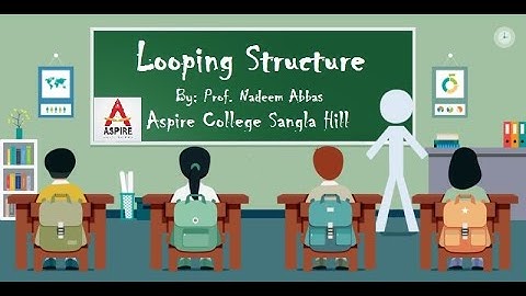 Lec # 1 | Computer | Looping Structures in Visual Basic 6.0 | ASPIRE COLLEGE SANGLA HILL