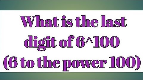 Real numbers 10th maths exercise 1.2 question number 6. What is the last digit of 6^100