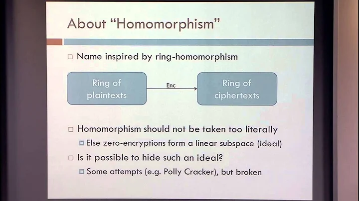 Fully Homomorphic Encryption I