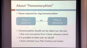 Fully Homomorphic Encryption I