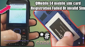 Q mobile E4 invalid Sim Solution code 100% Working // Sim Registration Failed Solution New Code