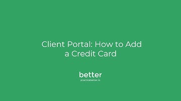 Client Portal: How to Add a Credit Card
