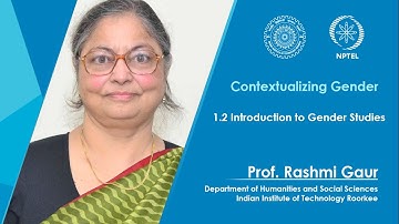 Lecture 02: Introduction to Gender Studies