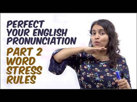 Rules for Syllable Stress / Word Stress L2 - Improve Your English Pronunciation | English Lesson