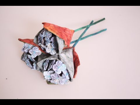 (엠에프)making flower fabric 원단으로 수국꽃을 만들었어요. 봄의 꽃 수국 은 정말 아름답습니다. !!