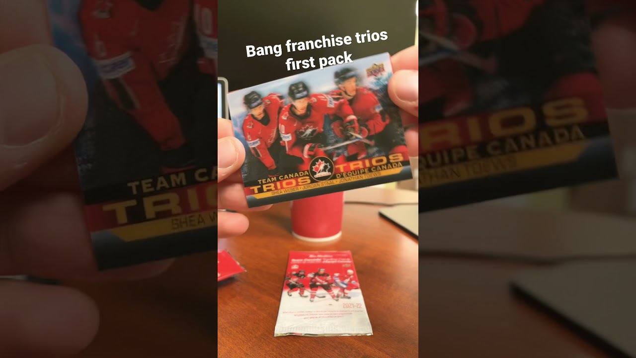 New Tim hortons team Canada hockey cards franchise trios!