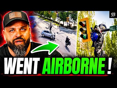 INSANE 100+ MPH Motorcycle Crash Sends Bike Flying Like a Rocket