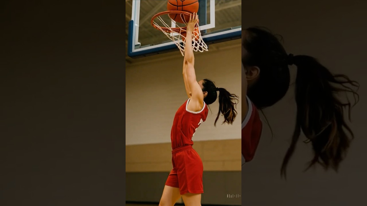 She Grabs the Rim Without Jumping?! Unreal Basketball Moment 