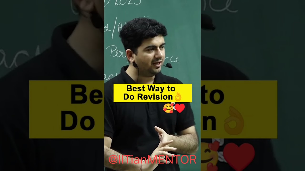 best way to revise 