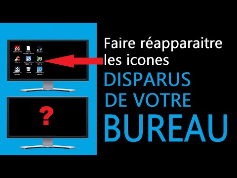 Faite réapparaitre les icones du Bureau Disparus . Bring up the disappeared desktop icons