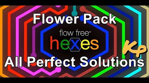 Flow Free Hexes - Flower Pack - All Perfect Solutions