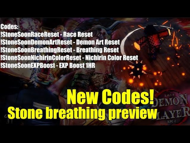New Code [ BREATH RESET, DEMON ART RESET] ON DEMON