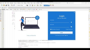 Telas Login e Cadastro integradas com o banco de dados, Java Swing  + MySQL.