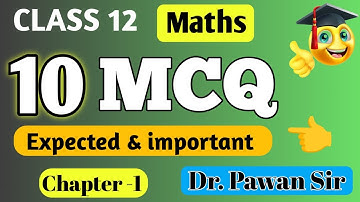 Class 12 Maths | Top 10 Most IMP MCQs | Relations & Functions | Board Exam 2026 Booster I #maths