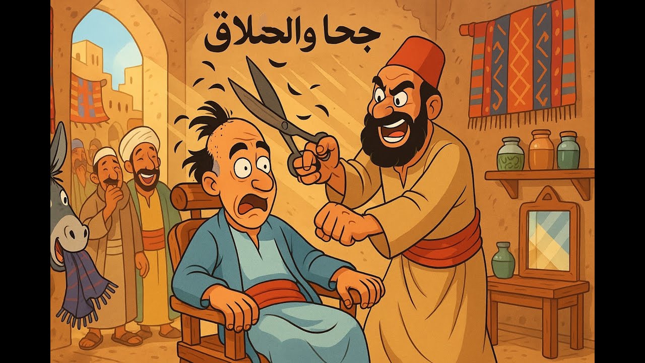 جحا و الحلاق النمام الذي يكشف اسرار الناس و البيوت