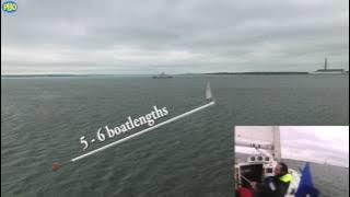 Man Overboard under sail - Reach Tack Reach method