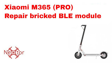 🛴 Xiaomi M365 🛴 firmware downgrade using an ST-Link programmer