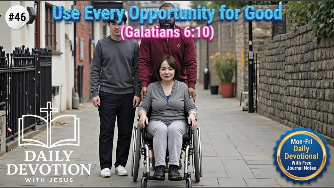Use Every Opportunity for Good | Galatians 6:10 | Daily Devotion with Jesus